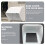Doorbell Cover ABS White Universal Fitting 2 pcs 5
