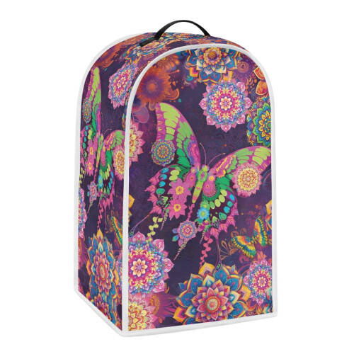 Butterfly Mandala Pattern Protective Case for Kitchen Use Machine Washable 1