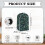 Not Easy to Fade Coffee Machine Dust Cover for Home Kitchen Polyester, Fitted, Handle 6