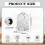 Blender Cover 1Set Marble Food Processor Cover 6