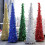 Bedroom Christmas Tree Red PET Plastic 1 Set 47.2in 1