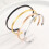 Titanium Stainless Steel Bangle Cuff Bracelet Rose Gold 2