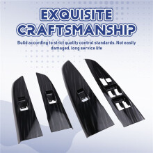 4PCS Front+Rear Door Armrest Trim Panel Window Bezel for Hilux 05-14 4271-0K010 74272-0K010 74231-0K020 A