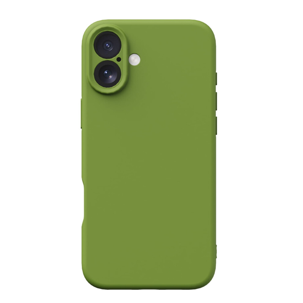 Shockproof Liquid Silicone Iphone 16 Case Â Soft Anti-Scratch Microfiber Lining, Slim Drop Protection, Green 9009879503200