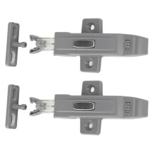 2-Pack Cabinet Door Push Latch, ABS Self-Locking, Rebound & Cushion, for Wardrobes/Bookcases/Shoe Cabinets – Easy Install, Durable, Compatible with
