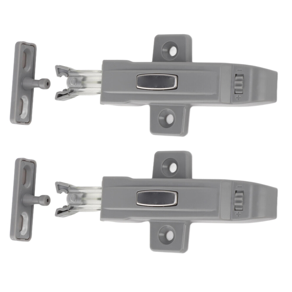 2-Pack Cabinet Door Push Latch, Abs Self-Locking, Rebound & Cushion, For Wardrobes/Bookcases/Shoe Cabinets Â Easy Install, Durable, Compatible With 9327961915695