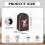 Rabbit and Strawberry Pattern Mixer Cover for Kitchen Counter Easy to Install Waterproof 5
