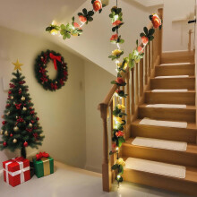 Rose Rattan LED String Lights for Christmas, Weddings, Party, Window and Garden Decoration, Indoor Holiday Ambiance Lighting