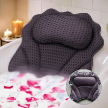 Bath Pillow For Tub With Suction Cups 3D Mesh Bathtub Spa Pillow For Neck Head Back Support Quickly Dry Comfortable