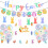 35-Piece Easter Decoration Set: Bunnies, Eggs & Balloons 2