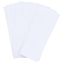 20 Pcs Blank Stitch Bookmark Fabric Book Marks Pure White Cotton Aida Cloth Rectangle DIY Embroidery Accessories Crossstitch Projects