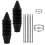 2pcs Inner Tie Rod Boot Kit Waterproof Silicone Steering Rack Boot Tool 4