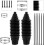 2pcs Inner Tie Rod Boot Kit Waterproof Silicone Steering Rack Boot Tool 6