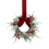 Mini Christmas Wreath Set Snow-Flocked Red Berry Bow 4 pcs 2