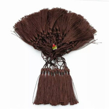 100pc 3'' DIY Craft Tassels Fringe Pendants Bookmark Bag Hanging curtain Decor-coffee-sample 10pcs