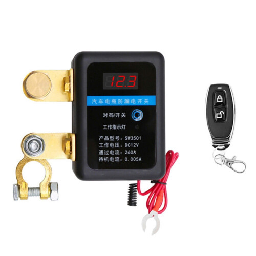 Car Truck Remote Battery Disconnect Switch 12V 260A Switch Automatic Power Off 1