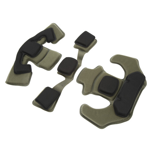 Wendy OD Green 2-Layer Memory Foam Helmet Cushion Head Pad Set 2