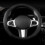 Car Steering Wheel Cover Black Universal Anti-Slip 4