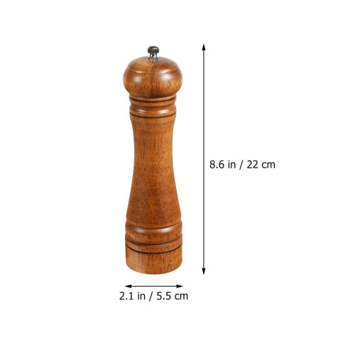 1Pc Refillable Stainless Steel Pepper Grinder for 1