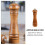 1Pc Refillable Stainless Steel Pepper Grinder for 3