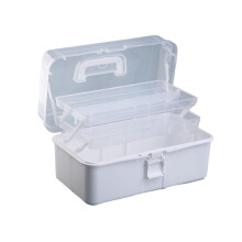 Practical Storage Organizers Three-Layer Storage Box Multifunctional Storage Case Plastic Box for Office