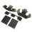 Wendy OD Green 2-Layer Memory Foam Helmet Cushion Head Pad Set 14