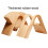 Rubberwood Coffee Filter Holder Waterproof Arch Design 3
