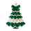 Crochet Christmas Tree Kit with Bows Ornament Set 1