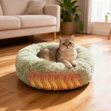 Self Warming Heated Pet Bed with Adjustable Thermostat Indoor Comfort Mat for Cats and Dogs Cozy Warmth