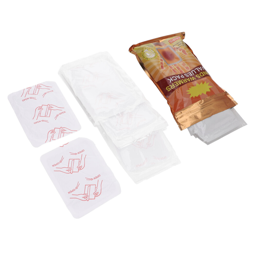 20Pcs Disposable Self-Heating Hand Warmers Safe, Long Lasting Indoor Outdoor