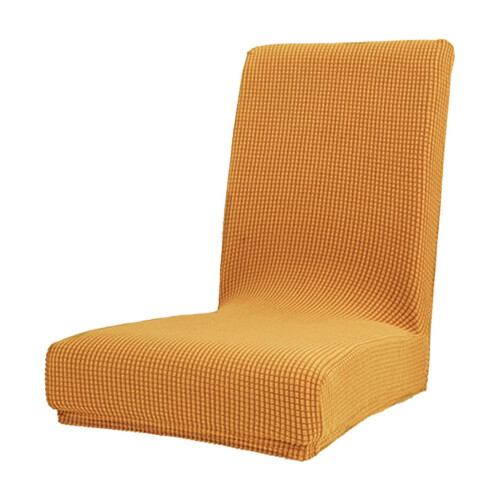 Leaf Pattern Stretch Dining Chair Cover Washable Elastic 1