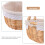 Wicker Picnic Basket with Liner and Handle 8