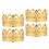 Crown Cake Topper Set Princess Theme 4 Pieces 5