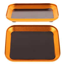 HOMEMAXS 2pcs Aluminum Alloy Parts Tray For Mechanics Part Plate For Storing Screws Nuts And Small Parts Holding Tray For Model Repair