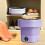 Portable Washing Machine Foldable 6.5L 3 Modes Purple 4