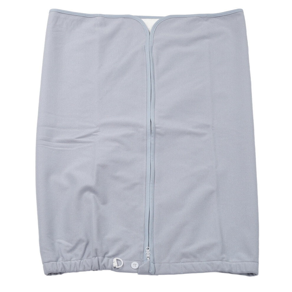 Adult Waterproof Reusable Incontinence Mattress Skirt Gray Blue L