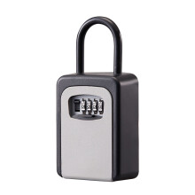 Portable Combination Lock Box for House Keys – Resettable Code, Outdoor/Indoor Use, Compatible with Door Handles