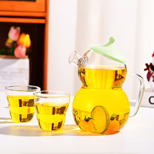 Borosilicate Glass Kettle Snowman Design 1.5L 2