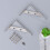 2pcs Industrial Wall Shelf Support Bracket Stainless Steel Triangular Bracket with 4 Screws (3x150mm) 8