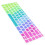 Protection clavier motif peau, étui de protection, mini LED réglable 3