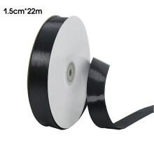 1 Roll Black Silk Ribbon for Packaging Warpping Decorative Tapes Lot K1