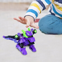 Voiture dinosaure transformable, véhicule robot à déformation par collision, jeu de construction avec roues à pousser et à tirer, cadeau