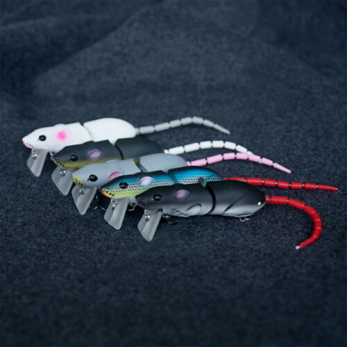 1Pc Topwater Bionics Mouse Wake Baits Mouse Minnow Lures Wobbler Floating Crankbaits 1