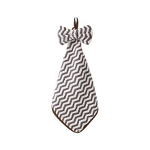 Kitchen Bowknot Hanging Hand Towel Cute Cartoon Absorbent Dish Cloth for Bathroom Living Room Cleaning, Brown