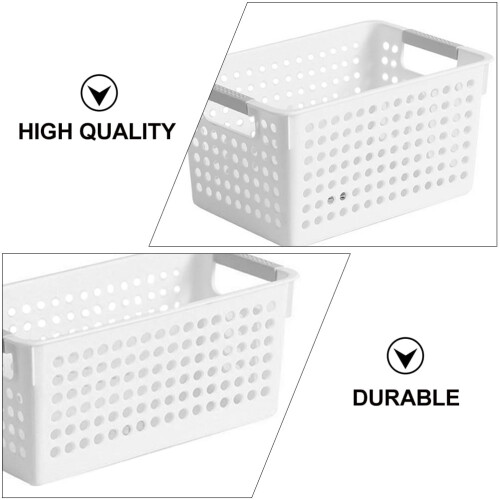 Baskets for Household Purposes 2Pcs Plastic for Home Office Use 1