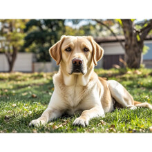 Yellow Labrador Retriever Canvas Wall Art, 12x16 Inch Framed Print for Bedroom, Living Room, Office & More