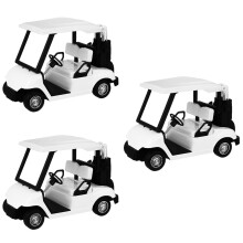 3 Pieces Golf Cart Model Decorations For Party Mini Child Baby