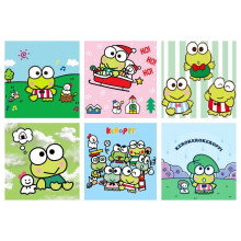 Unframed Keroppi Watercolor Posters Set of 6 (8"x10") – Kids Bedroom, Game Room & Nursery Wall Decor, Cartoon Anime Art, Gift