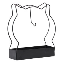 Cat-shaped stick incense burner, hangable gnat coil holder tray, pine design – compatible with standard coils