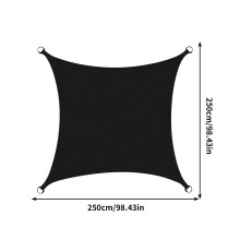 Sun Shade Sail, Dark Green Rectangle,Curved Edged Commercial Grade Permeable Outdoor Shade Cloth for Deck, Backyard, Patio Sun Shade Sail,2.5*2.5M